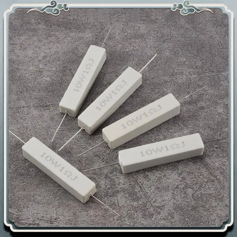 Premium 1.0 Ohm 10W Wirewound  Cement Resistor 5 Pcs