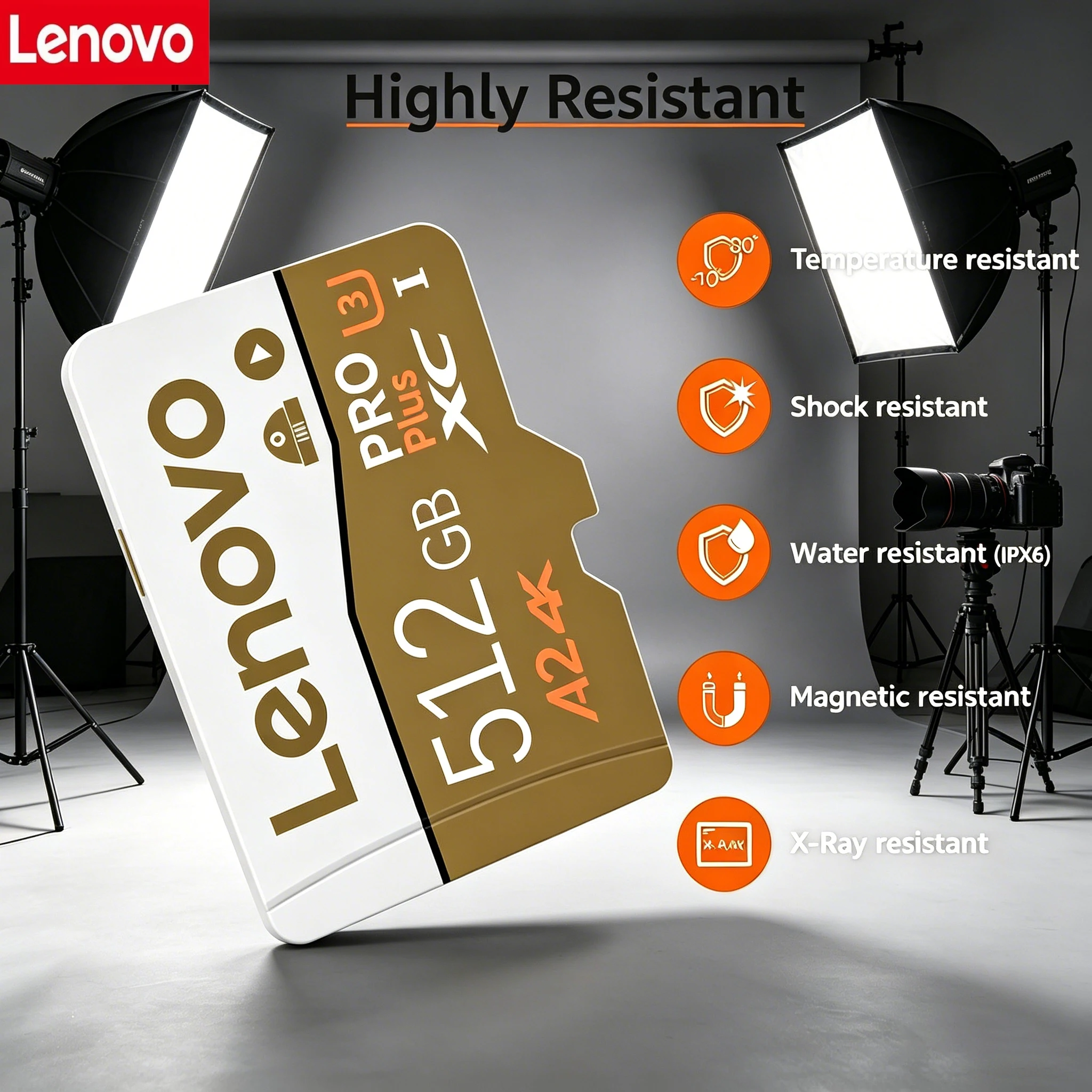 Lenovo Large Capacity Micro TF SD Card 256GB 256GB High Speed SD Memory Card 512GB Memoria SD U3 TF Flash Card for Xiaomi Phon