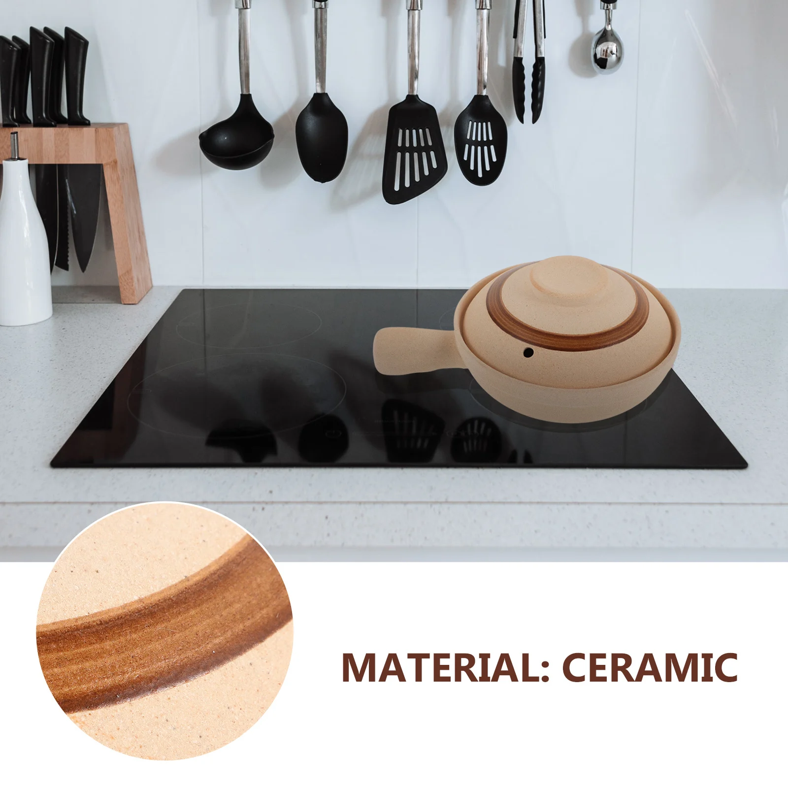 

Traditional Ceramic Casserole Nonstick Easy Clean Multifunctional Home Restaurant Cooking Tool Soup Rice Noodles Hot Pot