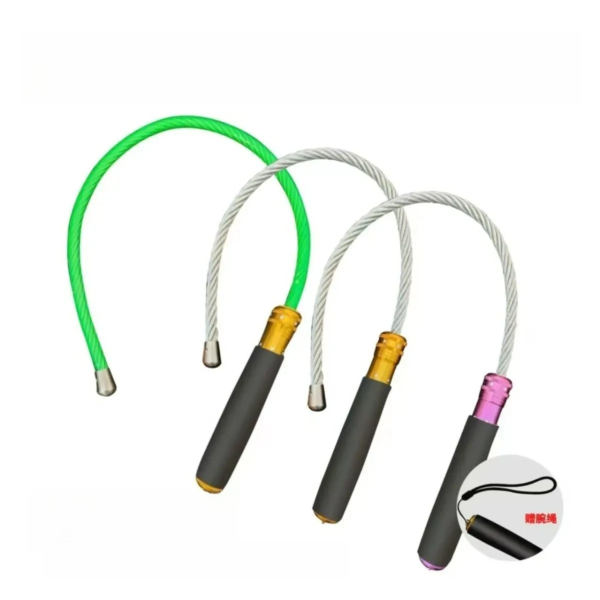 58CM Outdoor Tragbare selbstverteidigung Taktische Peitsche Auto Notfall Stahl Draht Peitsche EDC Kampfkunst Produkte