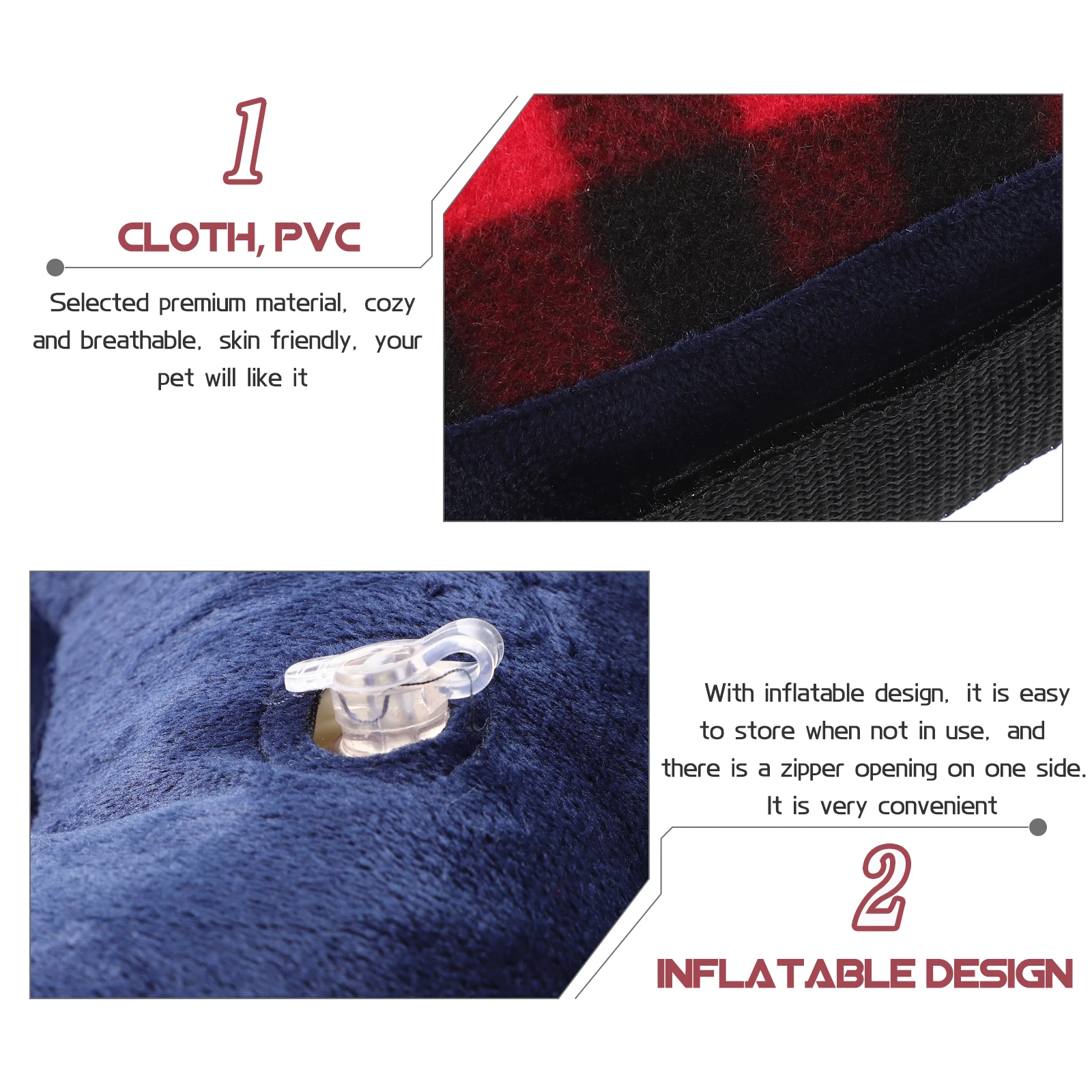 

Cat Recovery Collar Inflatable Design Pet Neck Support Soft Breathable Material Post Surgery Lightweight Wear