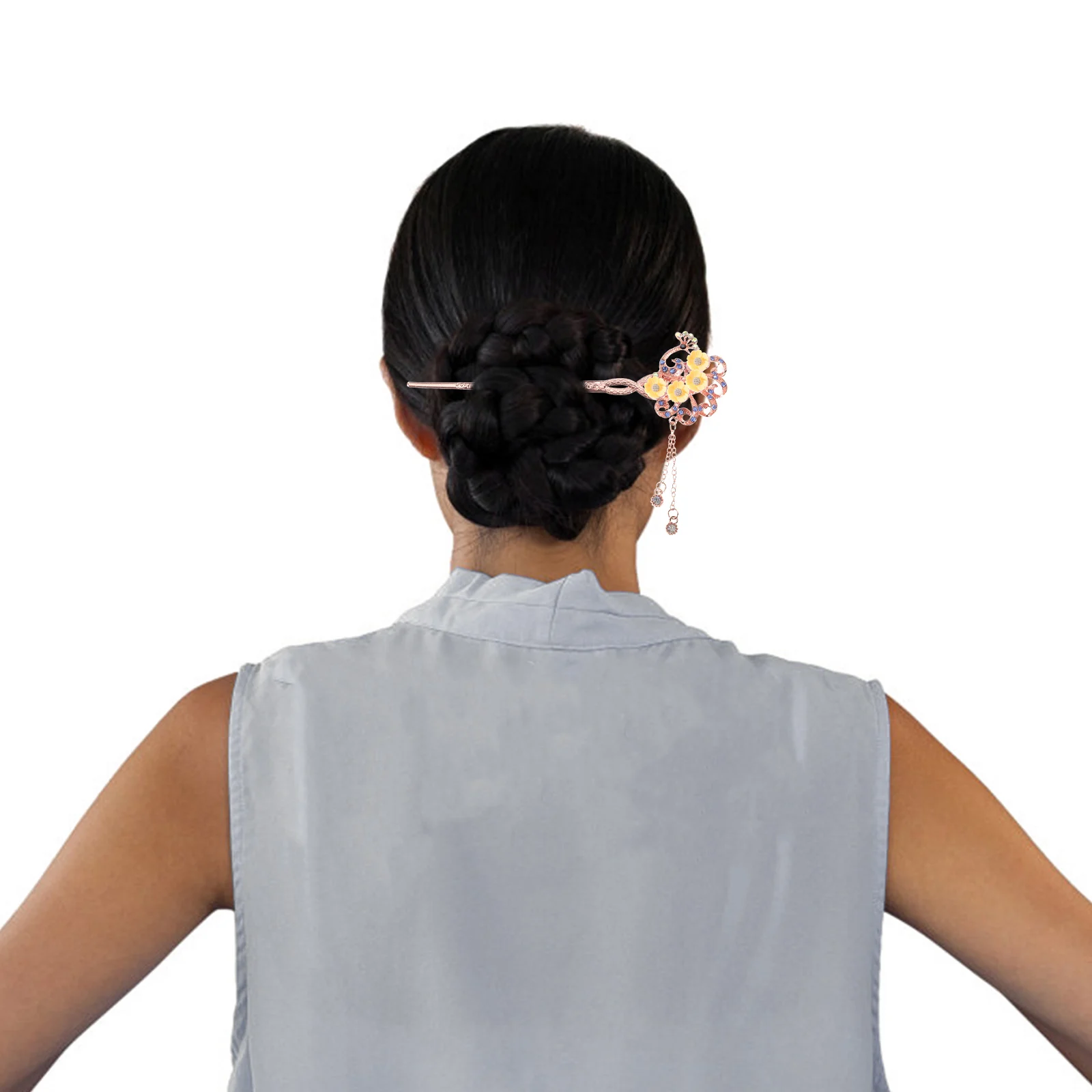 

2 pcs Hair Sticks Retro Bun Accessories Smooth Edges Vintage Decorative Chopsticks for Women Long Hair Updo Hairstyle Hanfu