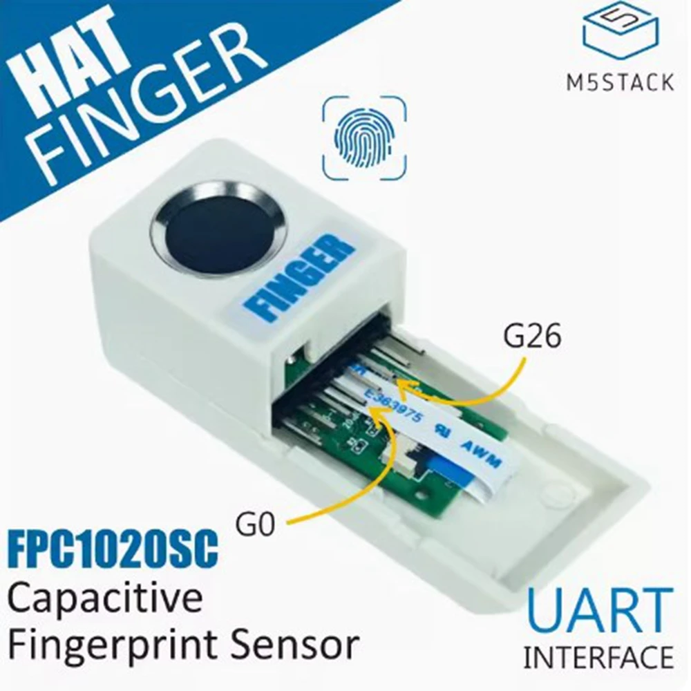 M5Stack StickC Fingerprint recognition sensor FPC1020SC Attendance identification