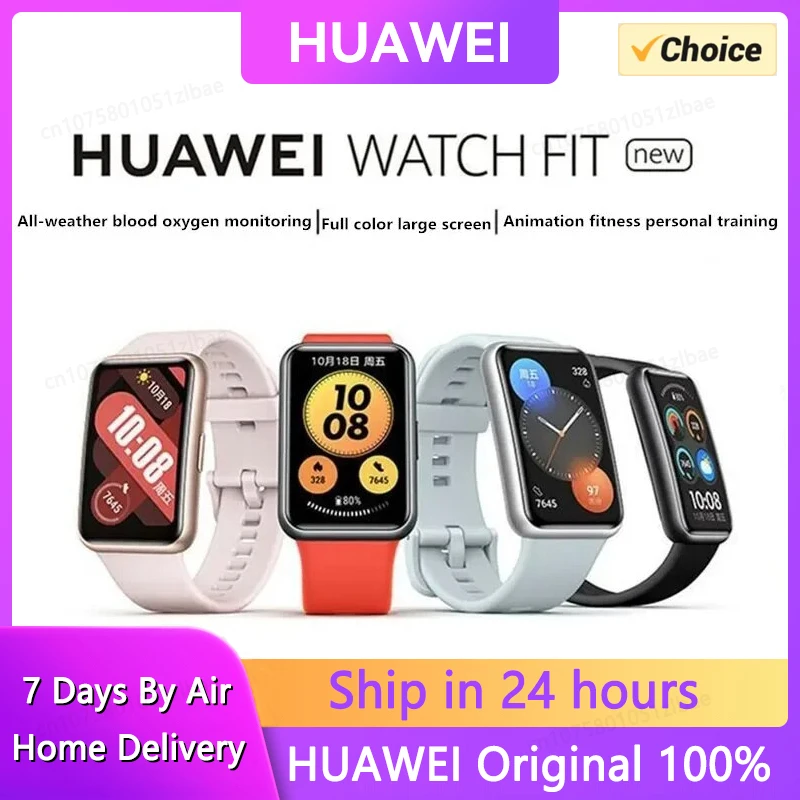 

Original Huawei WATCH FIT new Smart Watch Sports Health Management Fashion Full Color Big Screen Watch