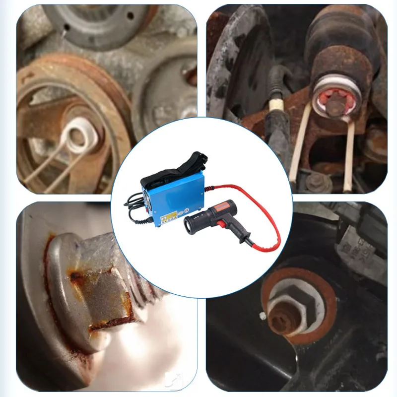 Aquecedor de indução magnética portátil, 1500w, circuito aquecedor de indução sem chama, faça você mesmo para reparo de carro, ferramentas removedoras de parafuso