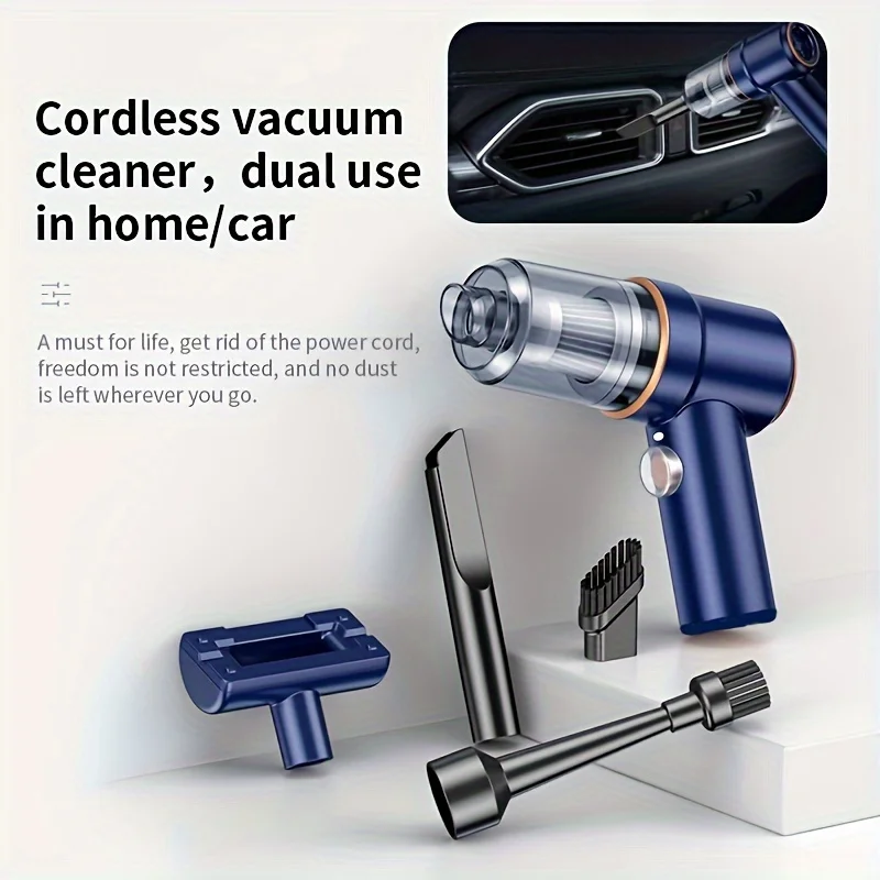 

High-power mini portable blow-suction integrated multi-function wireless car handheld electric strong suction vacuum cleaner