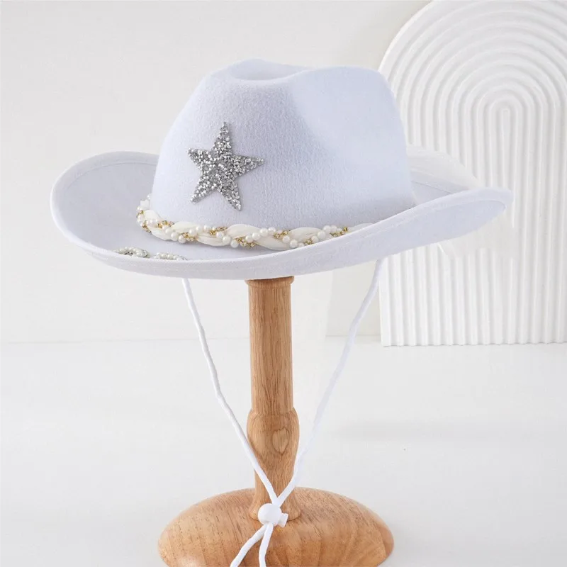 A shiny female cap water veil with wedding celebration hat for the