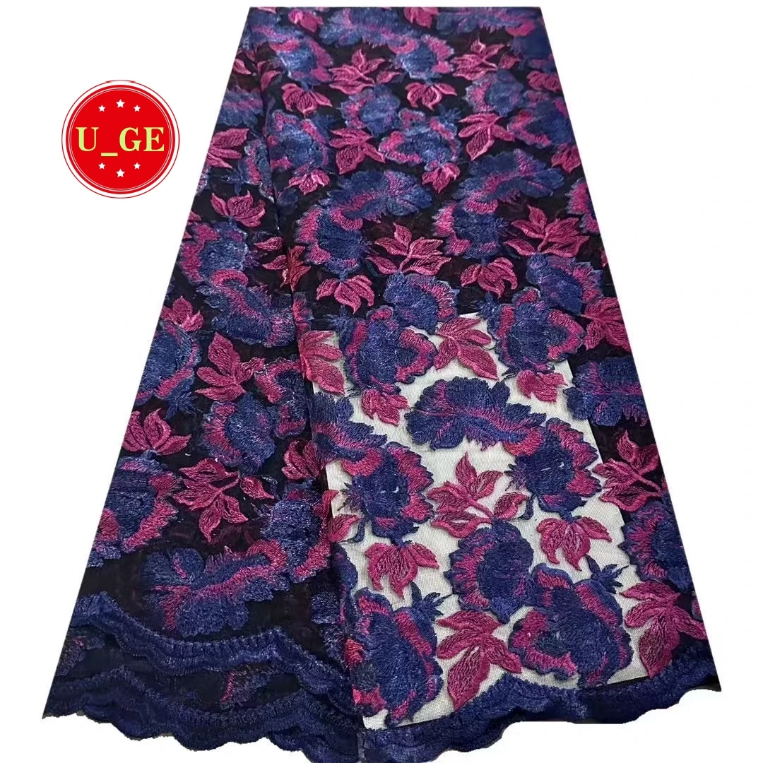 

Ultra Soft Embroidered Mesh Lace Fabric - Wholesale Delicate High Quality For Evening & Party Dresses U_GE3218