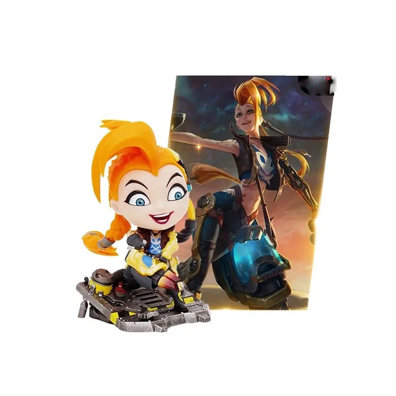 

Original League of Legend Jinx Small Statues Skin Odyssey Anime Figures Toys Cartoon Model Game Doll Ornament Girls Gifts