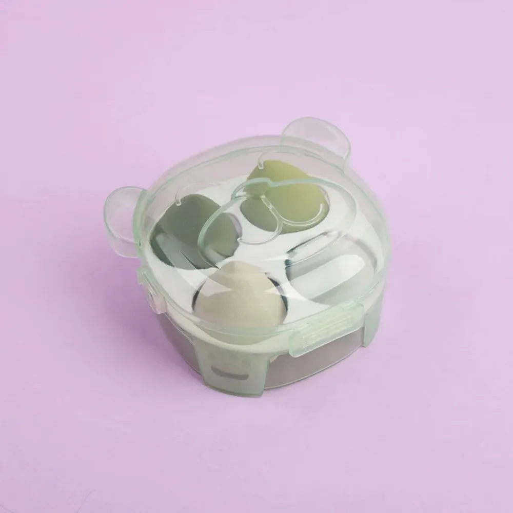 4 قطع من بيضة مكياج التجميل لا تمتص مسحوق مجموعة فائقة النعومة من بودرة القرع جافة ورطبة ذات الاستخدام المزدوج إسفنجة مكياج بيضة مكياج