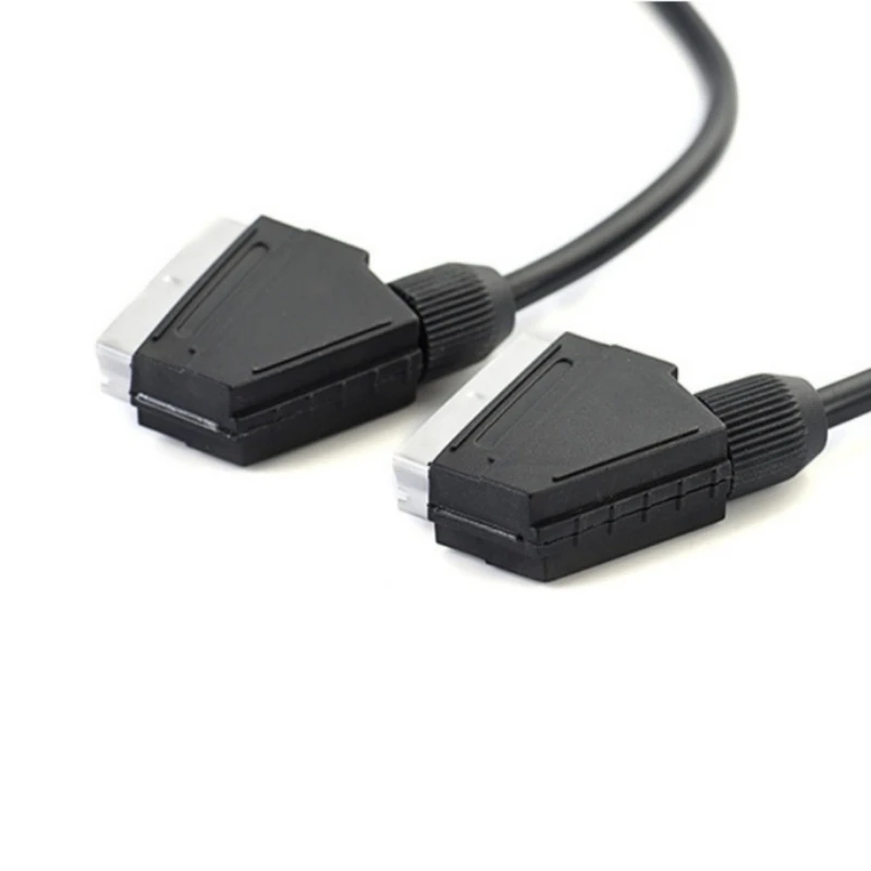 SCART MALE -MALE CABLE 21PIN SCART VIDES TUSERTERS для HDTV Gaming Console .066A