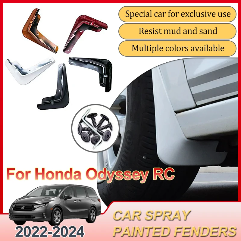 

For Honda Odyssey RC 2022 2023 2024 Car Front Rear Fender Mud Flaps Splash Guards Mudguards Baking Paint Mudflaps Accessories