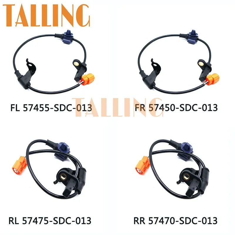 

Front Rear Left Right ABS Wheel Speed Sensor for 2003-2008 Honda Accord 7 VII Tourer 2.0L 2.2L 2.4L Acura TSX Anti Skid Sensor