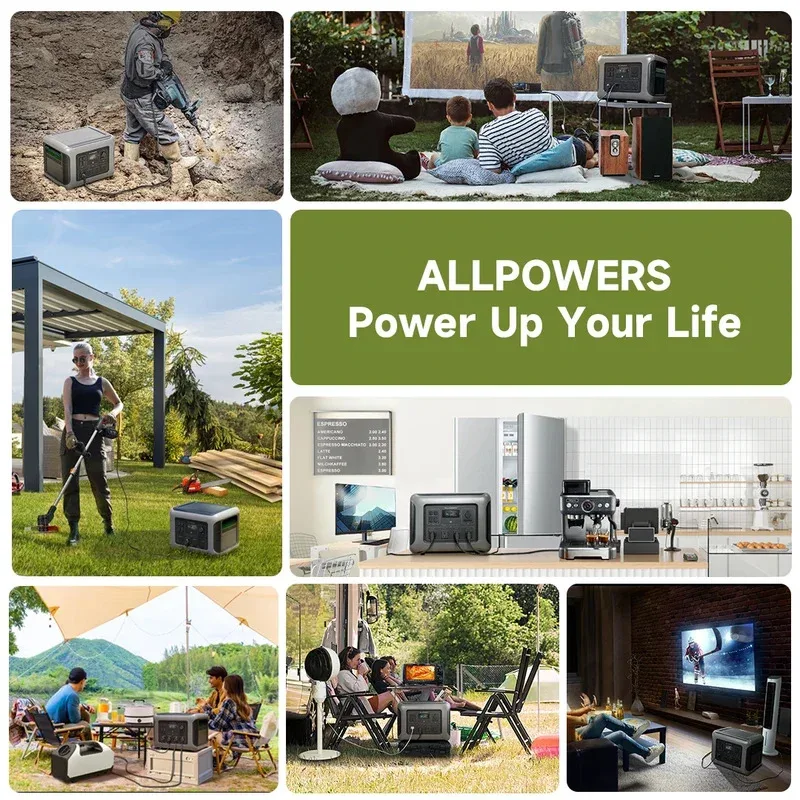ALLPOWERS R2500 Portable Power Station 2016Wh Expandable to 20kWh LFP Battery 2500W Emergency Household / Outdoor Power Supply - Image 3