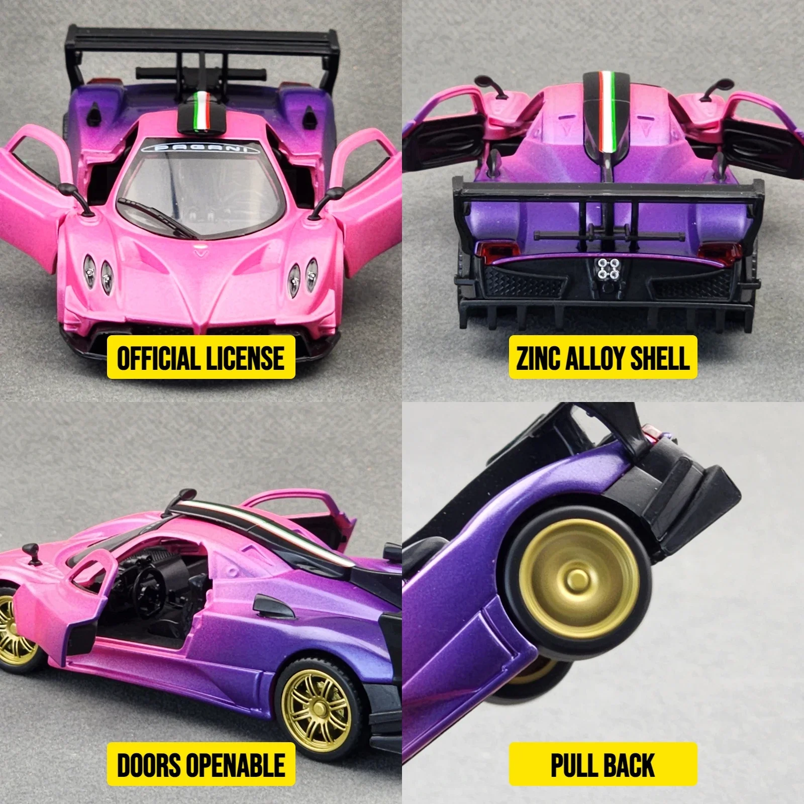 CCA 1/36 BMW X5M X7 I7 M4 DTM Pagani Super Racing Toy Car Model 5 Inches Diecast Vehicle Miniature Pull Back Collection Gift Kid