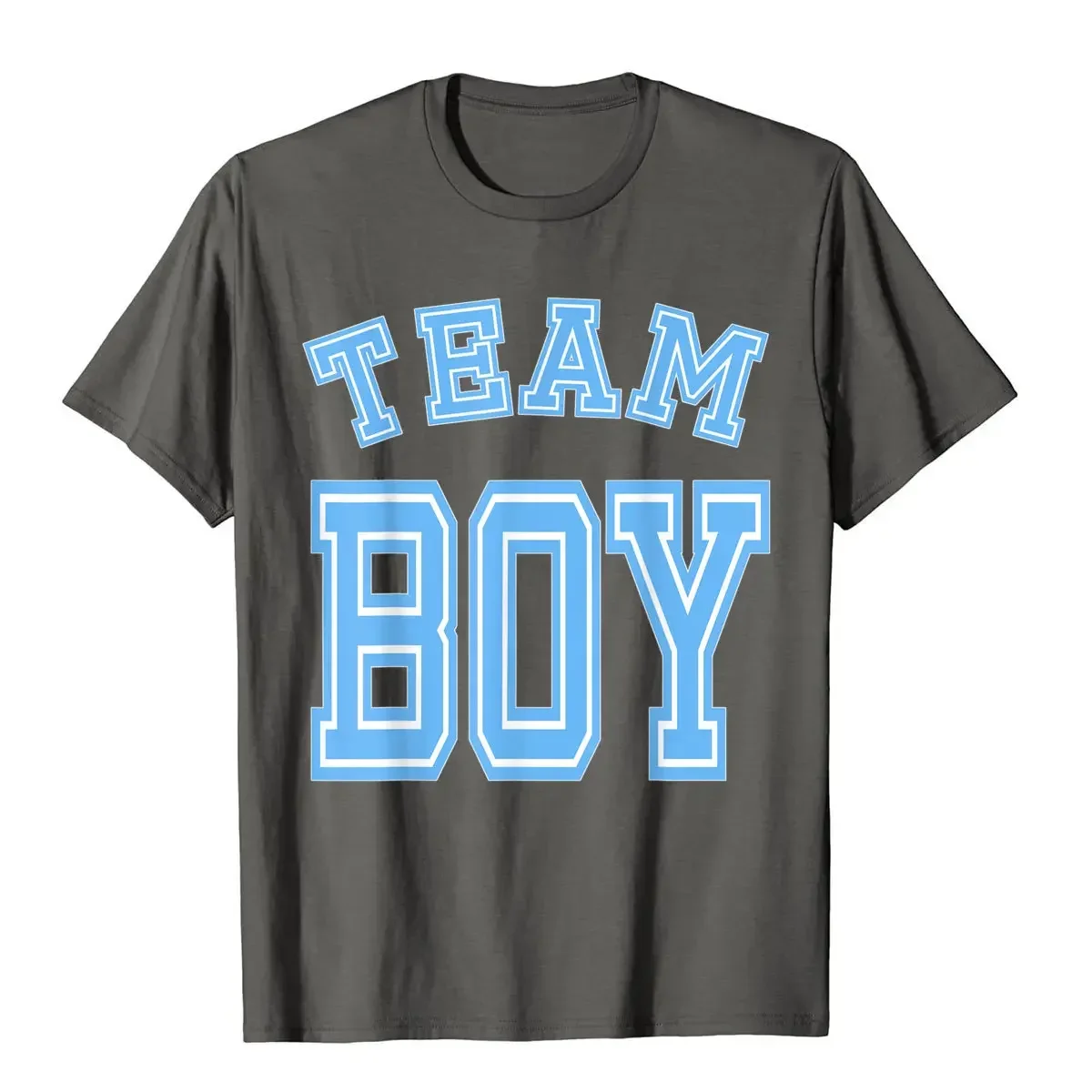 T Shirt Team Boy Gender Reveal Shower Cute mens t shirt herren clothes Funny Blue 3D Printed Family Cotton Men Tops homme