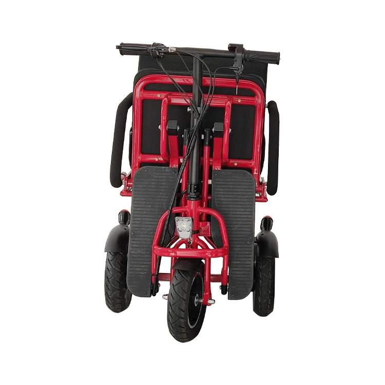 Three wheel folding light mobile scooter for the elderly