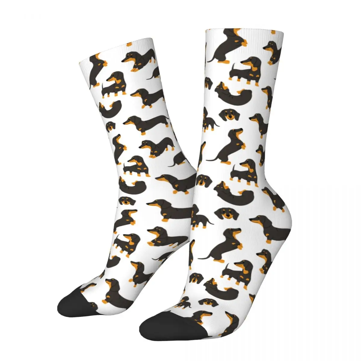 

Happy Funny Male Men Socks Casual Dachshund Sock Gift for Animal Dog Lover Sport Women's Stockings Spring Summer Autumn Winter