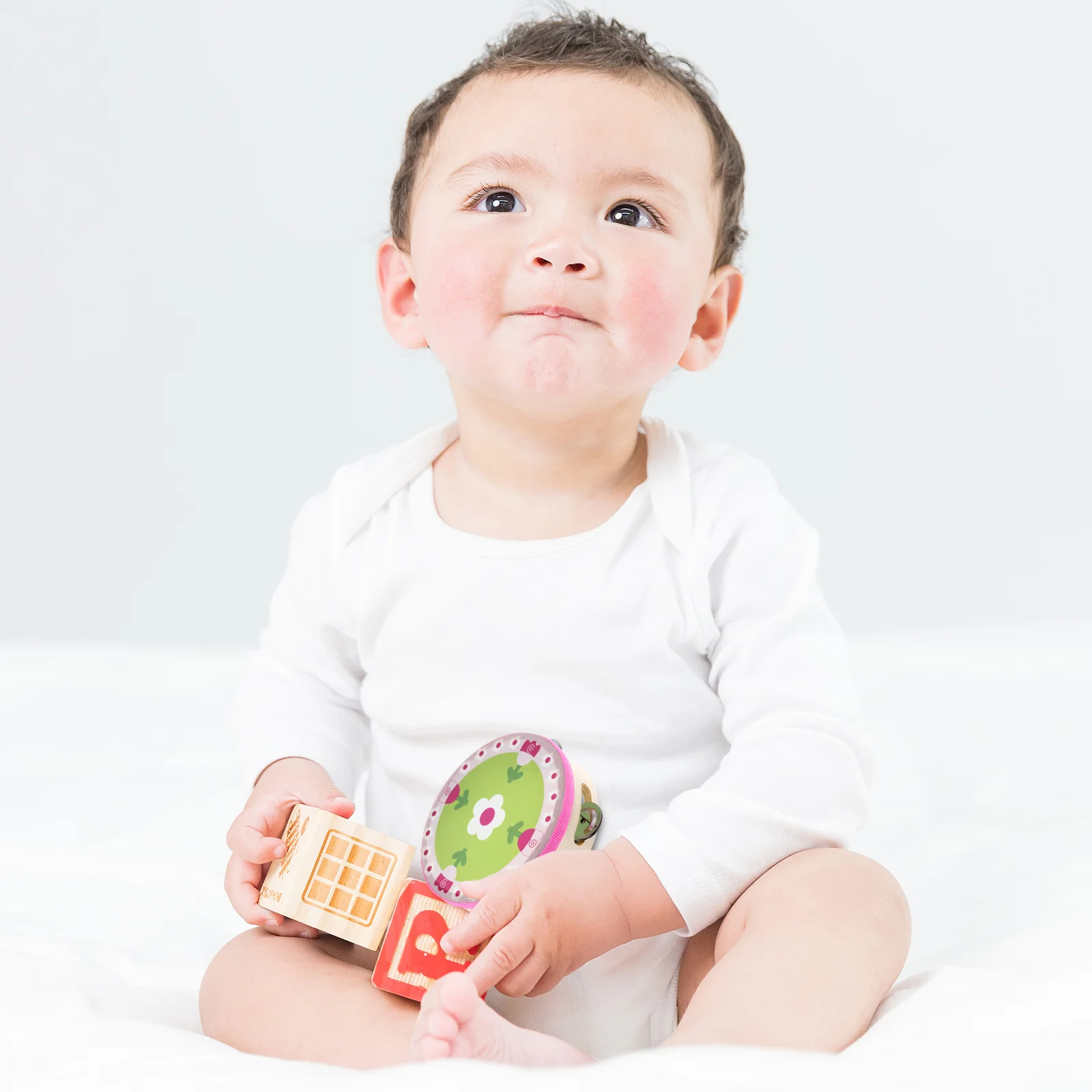 

Wooden Percussion Drum Kids Musical Instrument For Musical Instrument Educational Shaker Drum Random Pattern