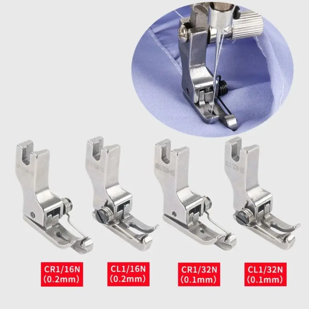 Sewing Accessories Left Right Compensating Presser Foot Shirt Press Collar Pressing Edge Topstitching High and Low Pressure Foot