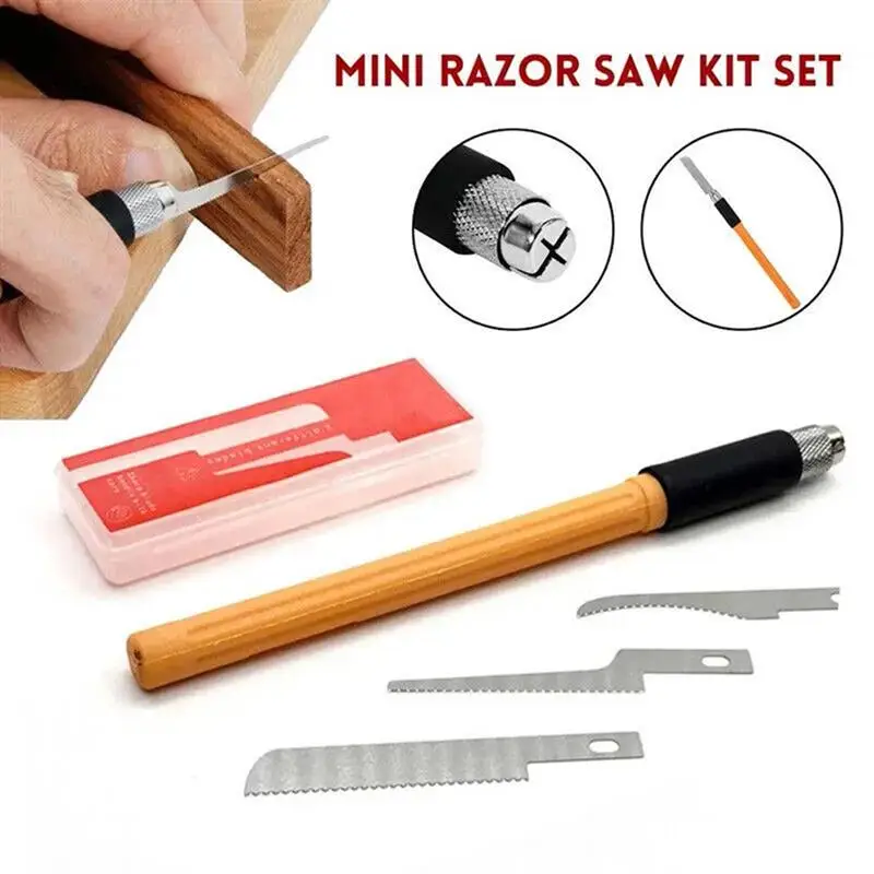 Multifunctional Mini Saw Set DIY Crafting Tools Hobby Model Tools Mini Hand Saw With Blades For Woodworking