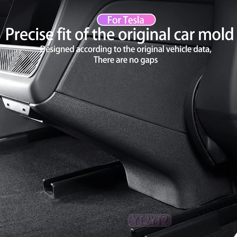 Para Tesla Model Y Highland Placa de protección contra patadas traseras Tesla 2025 Model Y Protector de patadas de coche accesorios interiores de coche