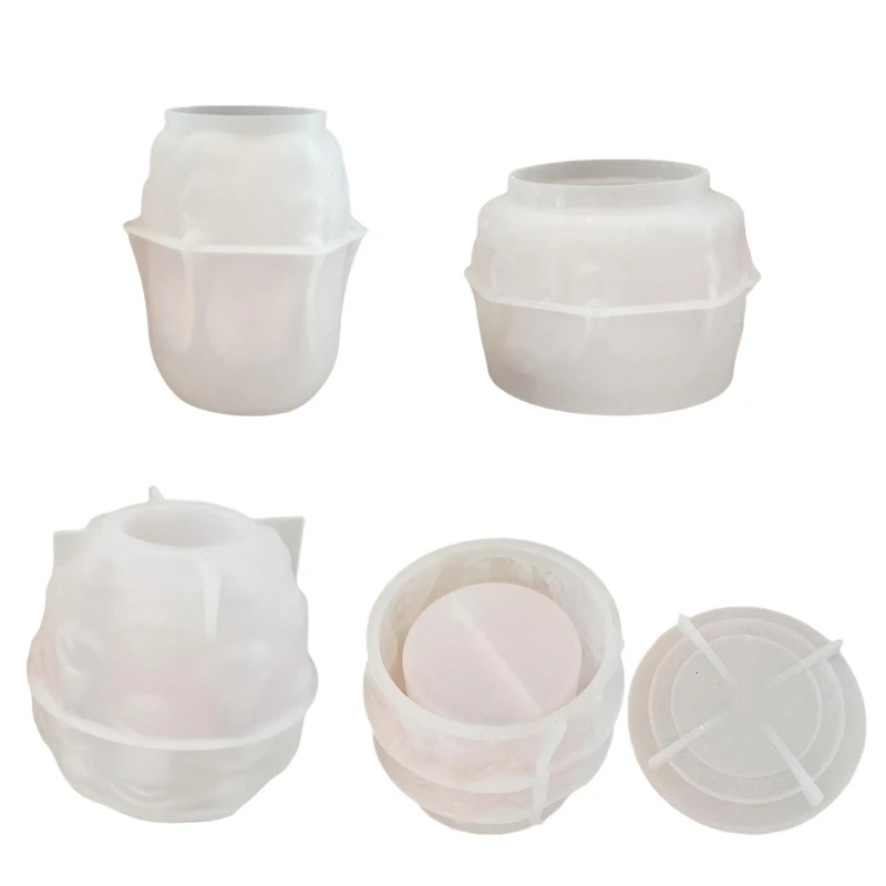 Creative Human Face Pen Holder Silicone Mold Elegant Face Succulent Vase Silicone Mold for Enthusiasts and Garden Lovers