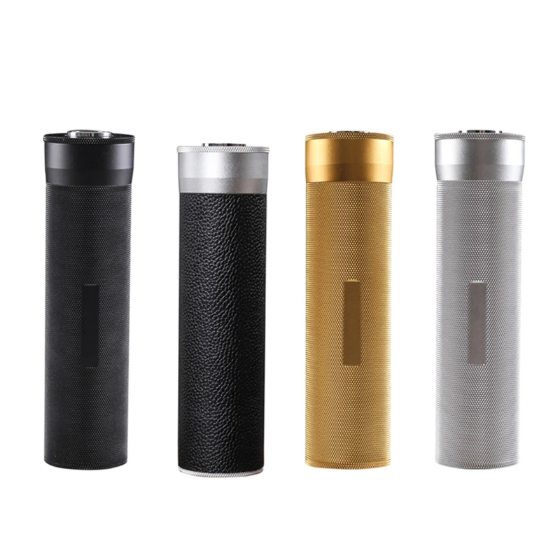 

Portable Cigar Moisturizing Tube Zinc Alloy/PU Leather Seal with Hygrometer Humidifying Tablets Moisturizing Box