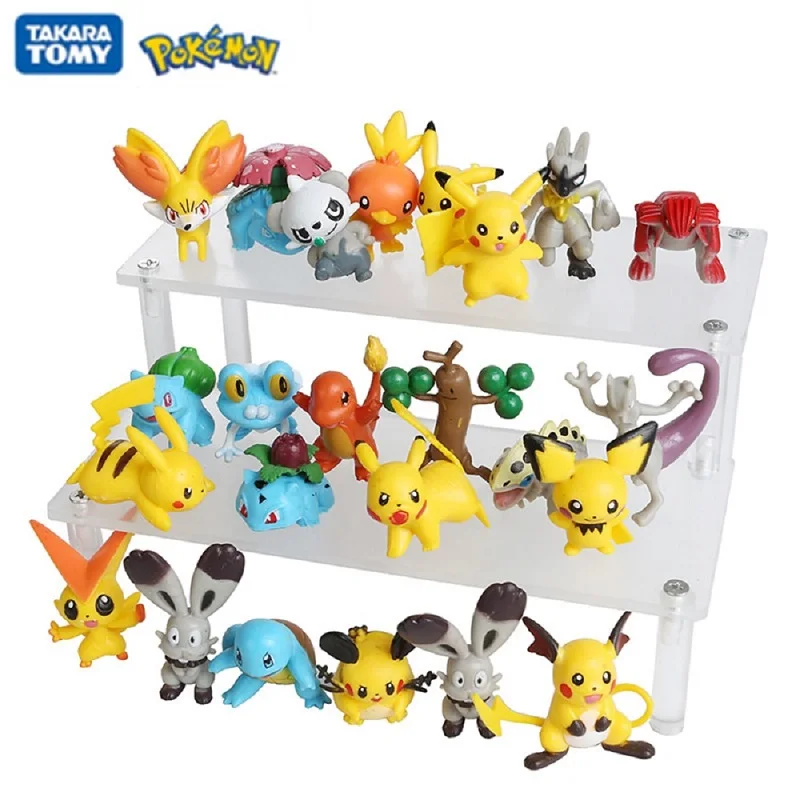 

24Pcs set Pokemon 4-6cm Anime Figures Pikachu Charmander Mewtwo Raichu Action Model Pet Collection Doll Kids Christmas Toy Gifts