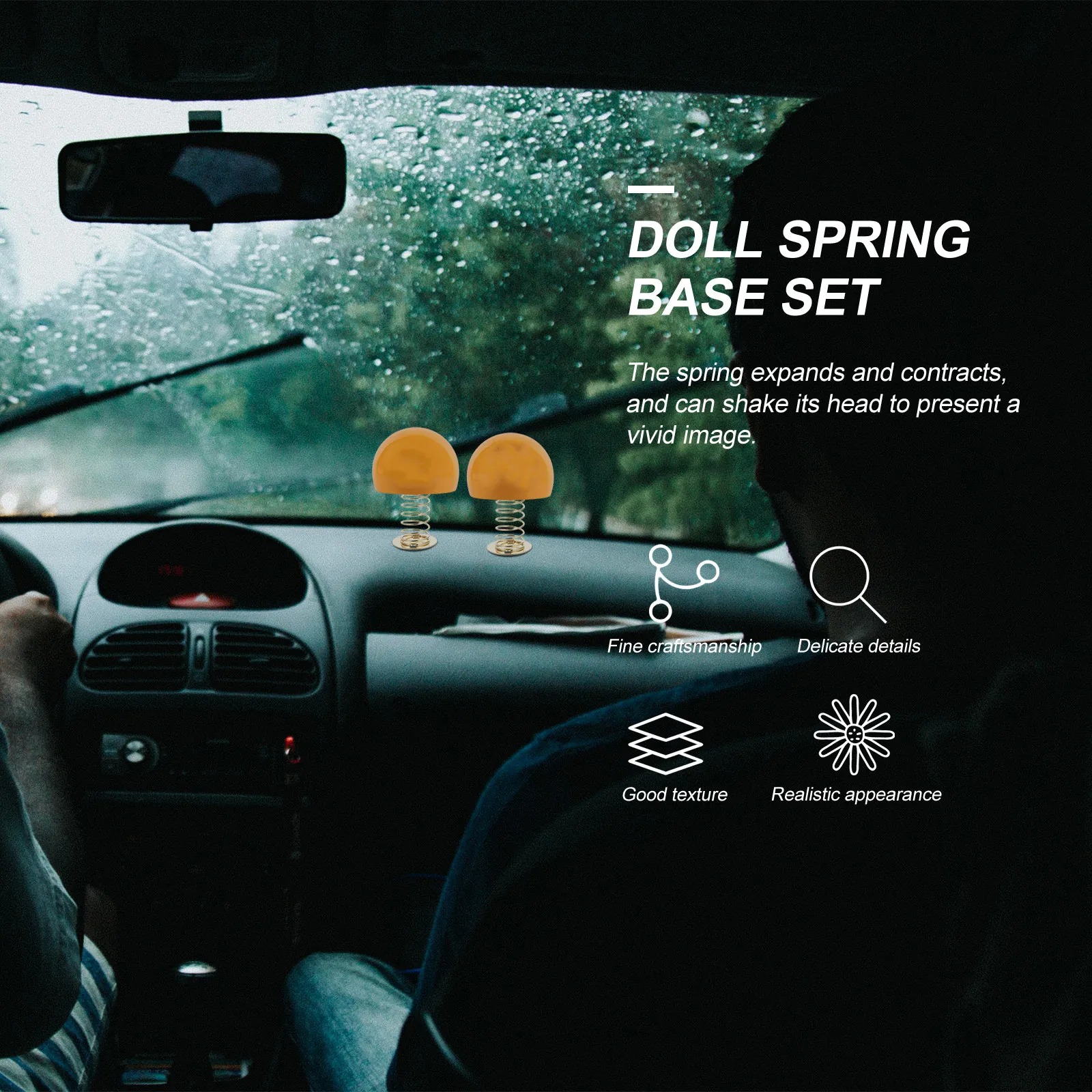 

10Pcs Flexible Shaking Spring Base Kit DIY Vehicle Ornament Mount Strong Iron Dashboard Decoration Base for Car Bike Motorcycle