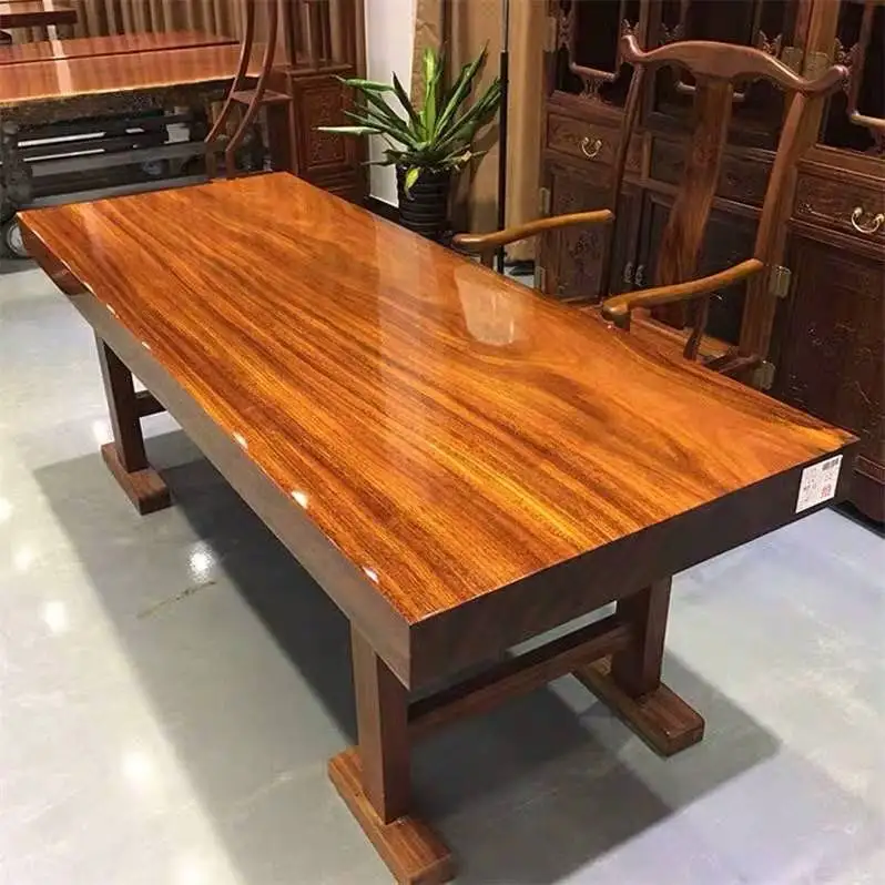 Custom-Made Aokan Solid Wood Big Board Tea Table, Original, Ba Hua Tea Table, Walnut Office Desk, Whole Clearance