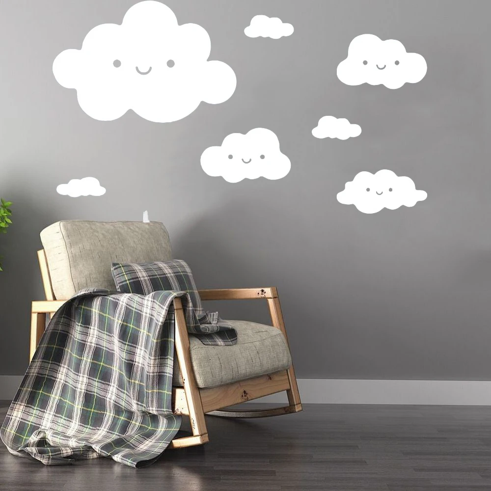 

Cute clouds Wall Stickers Home accessories Minimalist style For Home bedroom Decoration Wall stickers for kids room Autocollant