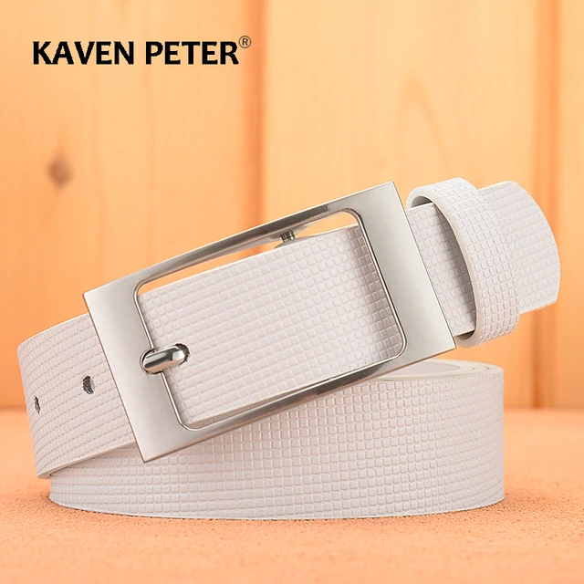 Mens white designer belt sale