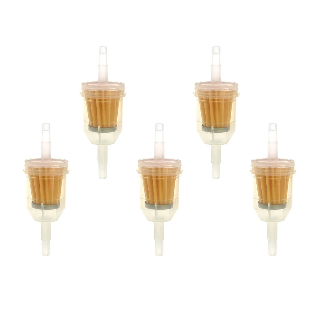 

5Pcs Motorcycle Inline Fuel Filter Filter for Scooter High Quality Plastic Build Not Easy to Fall Off Wide