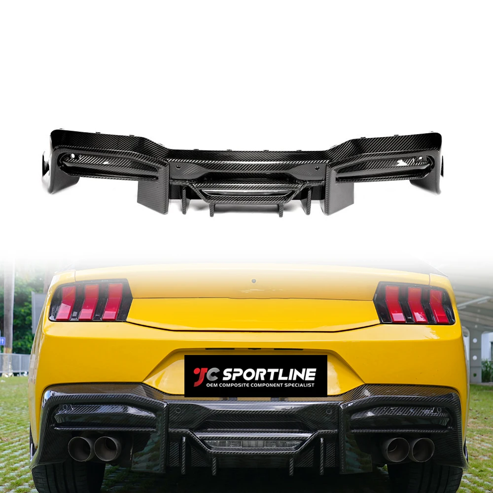 

Factory Direct Carbon Fiber Rear Diffuser Lip Bumper Body Kits for Mustang S650 GT Coupe 2024