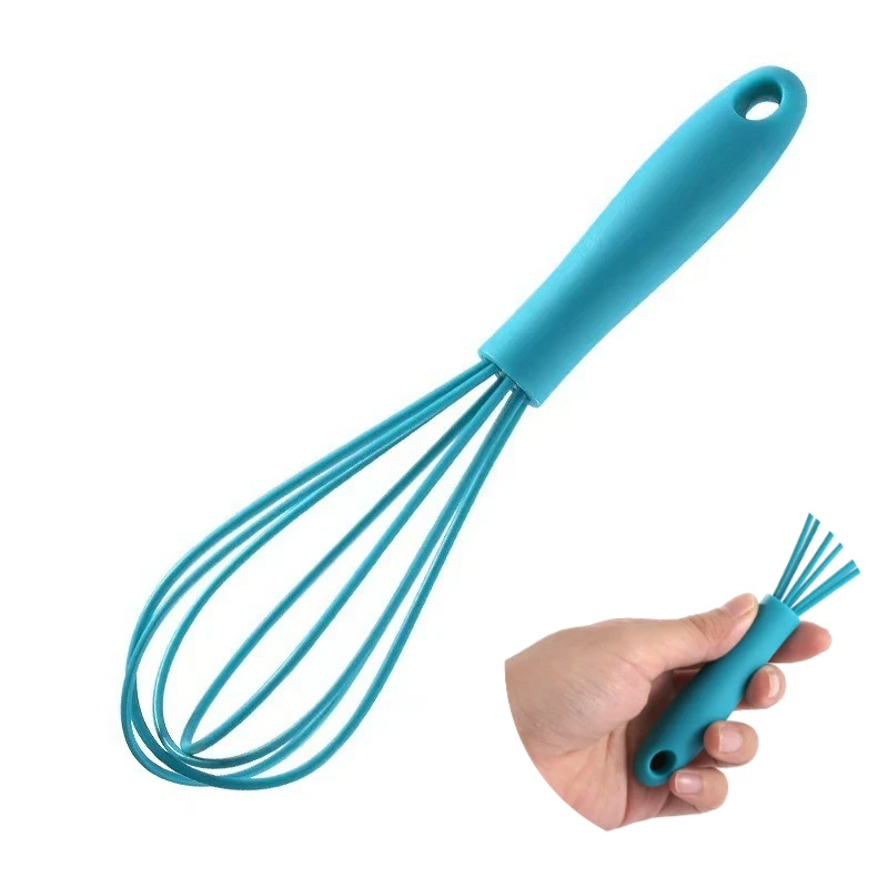 

1pcs Silicone Rubber Portable Handheld Whisk Eggs Beater Blender Household Eggs Mixer Frothers Silicone
