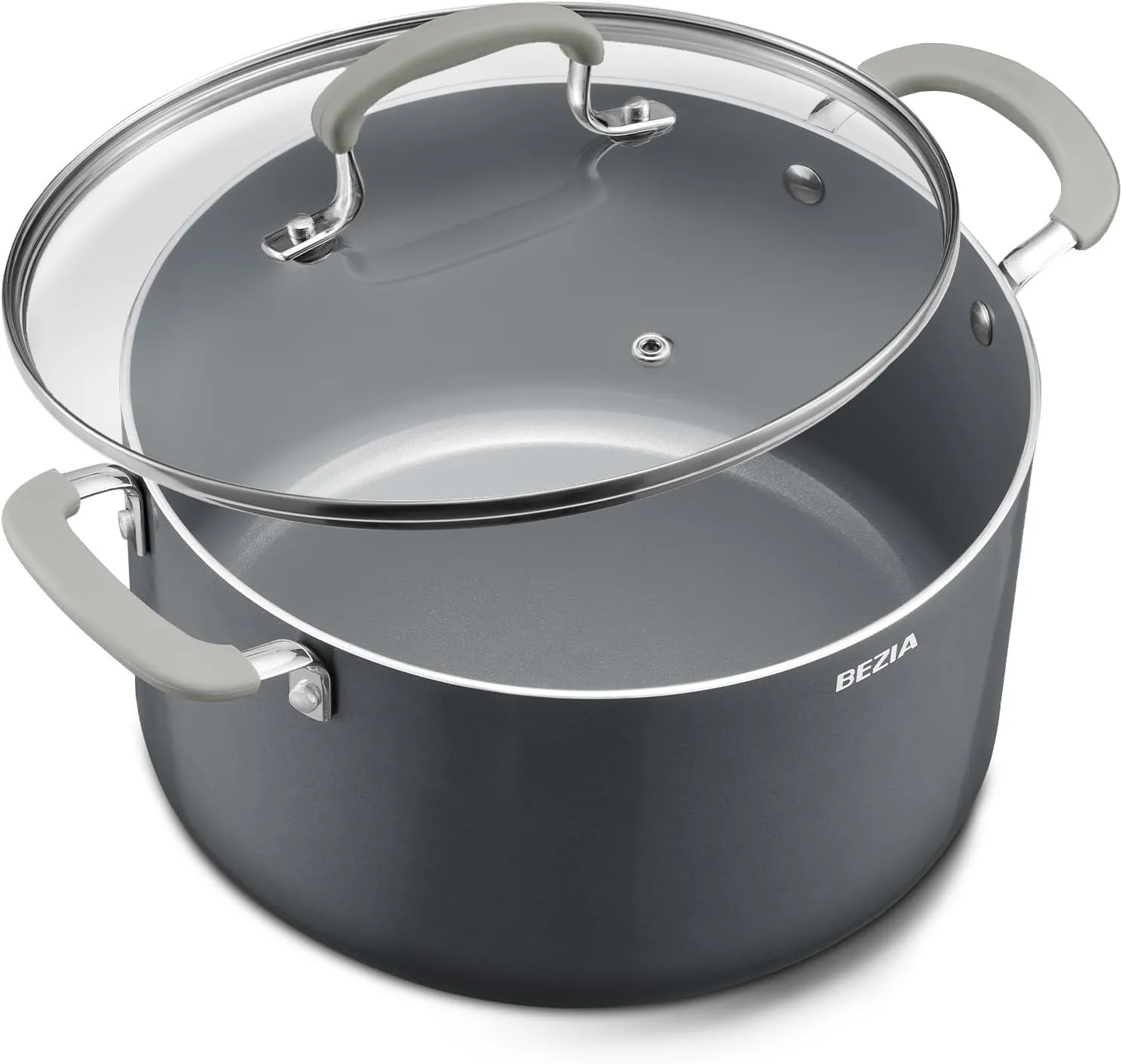 

8 Quart Nonstick Stock Pot W/ Lid Ceramic Soup Pot W/ Lid Induction Ready Large