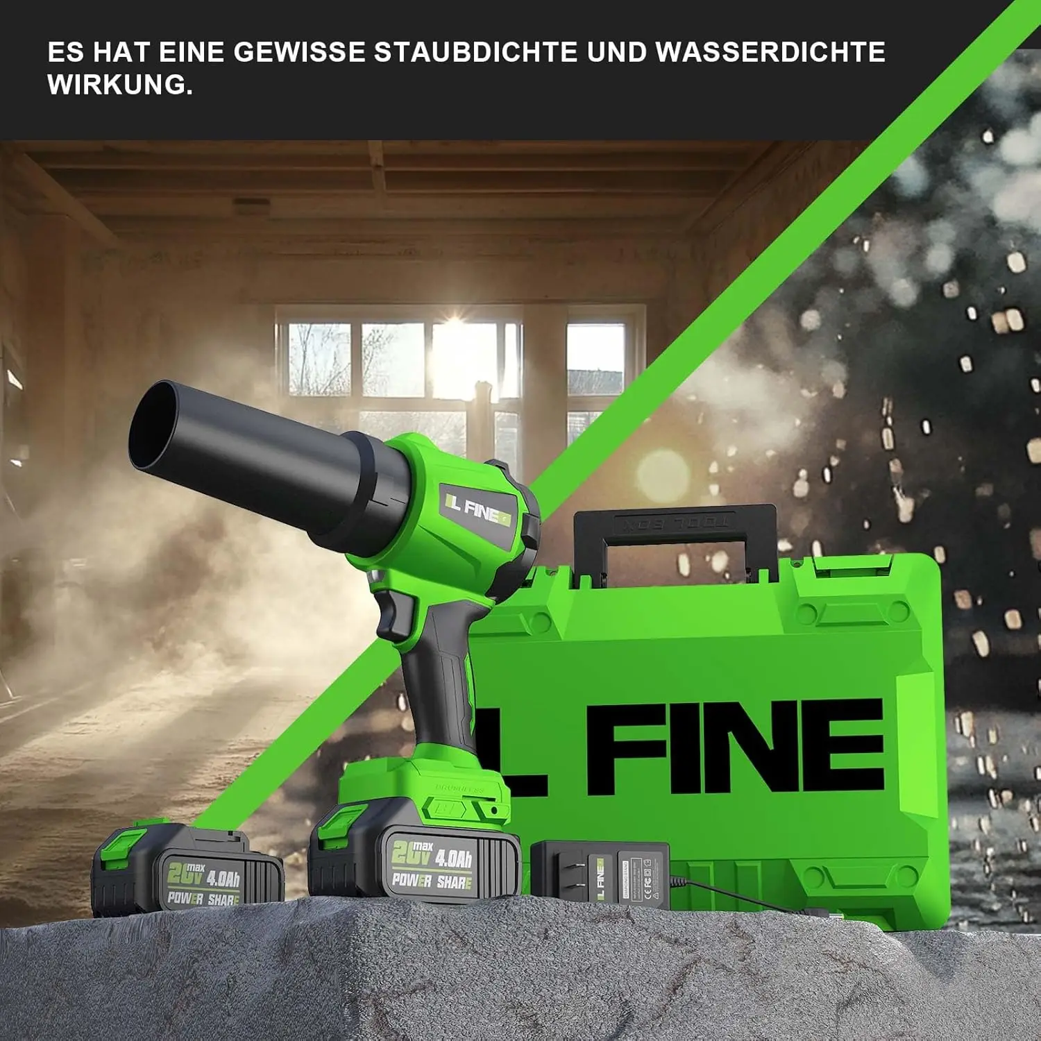 バッテリーと充電器付きコードレスリーフブロワー、芝生の手入れやパティオの掃除に最適な3つの速度モード