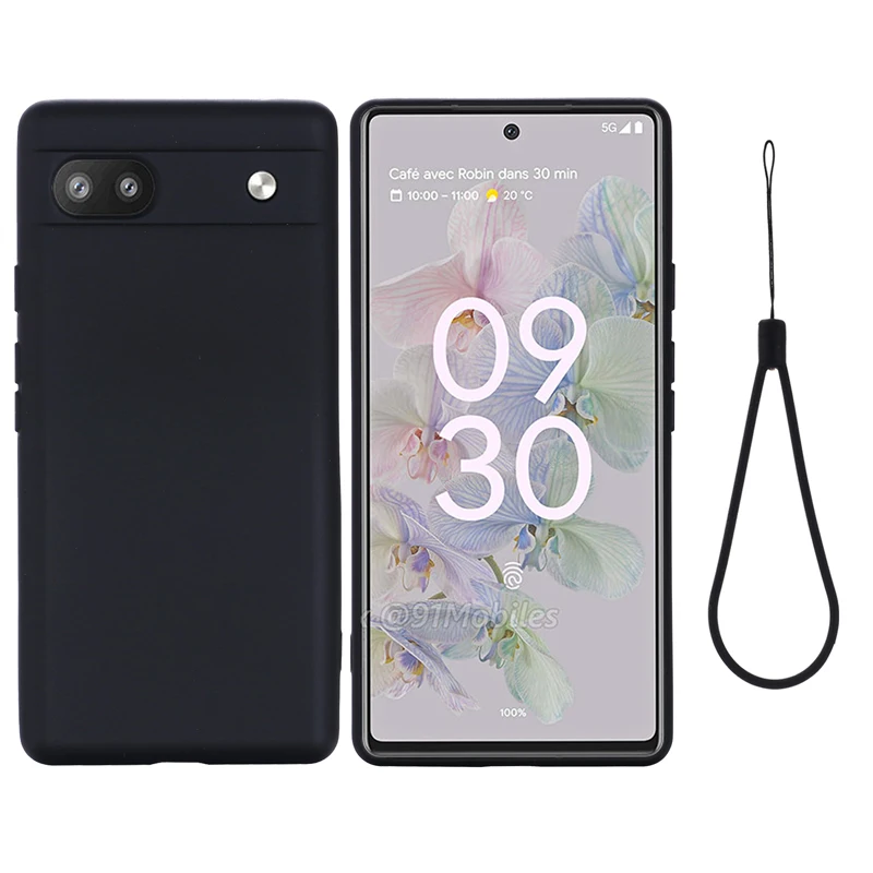 Google Pixel 6a 7a 7 8 pro用ロック付きソフトシリコンケース