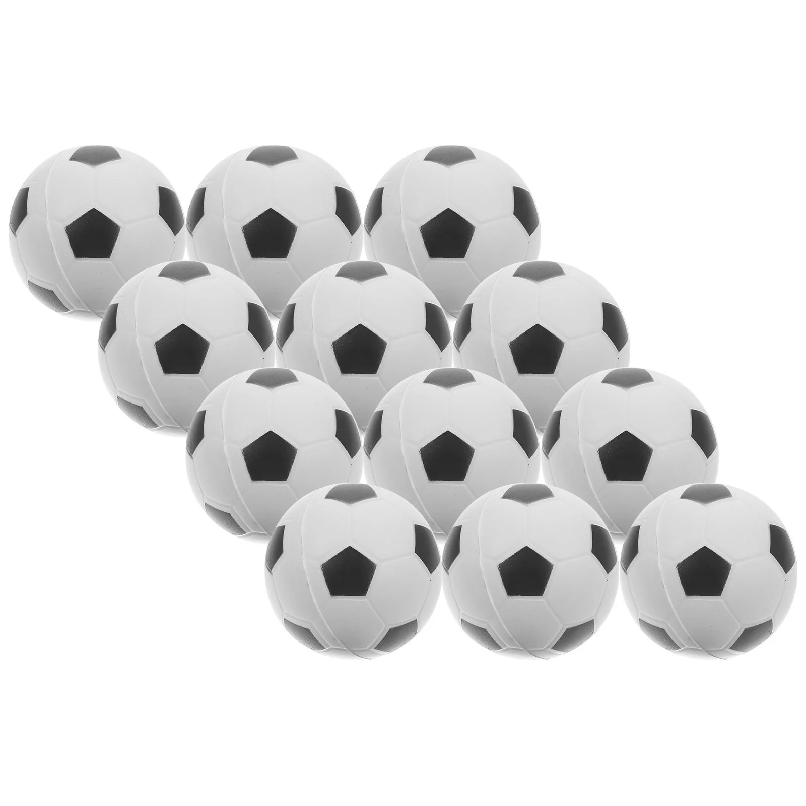 12 Uds. Juego de fútbol con dedos, esponja de espuma, fútbol divertido, Mini juguete para apretar, pelotas de Pu para niños