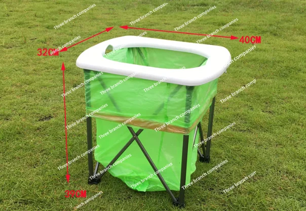 Outdoor Multi-Functional Folding Toilet Camping Portable Trash Can Camping Brother