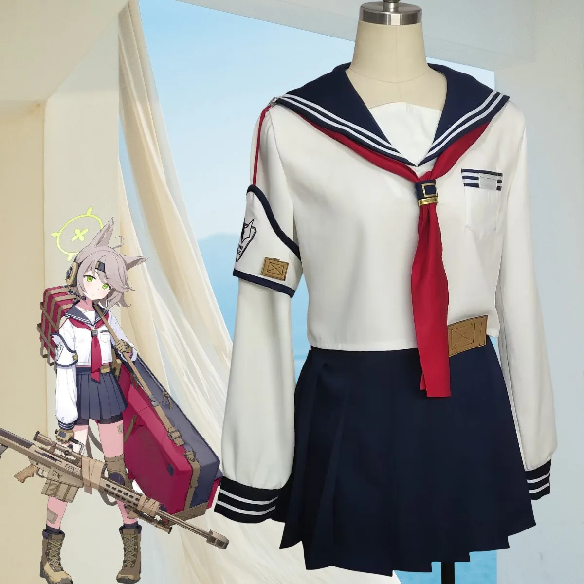 

COS-HoHo Blue Archive Otogi Game Suit Sweet Lovely Uniform Cosplay Costume Halloween Party Role Play Outfit Custom Any Size