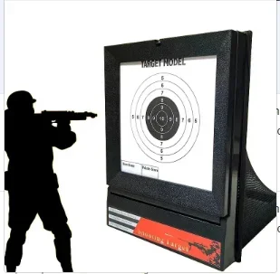Y6- نظام الهدف Airsoft مع حامل شبكة الماسك على شكل مصيدة وهدف ورقي لتدريب إطلاق النار على الحبيبات BB، مناسب للاستخدام الداخلي والداخلي