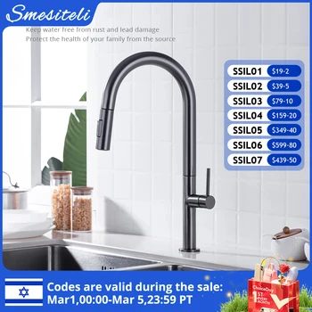 Tunç mutfak musluk 360 Derece Dönen mutfak musluğu Dışarı Çekin Borulu mutfak mikseri Tek Kolu Sıcak Ve Soğuk Su evye musluğu