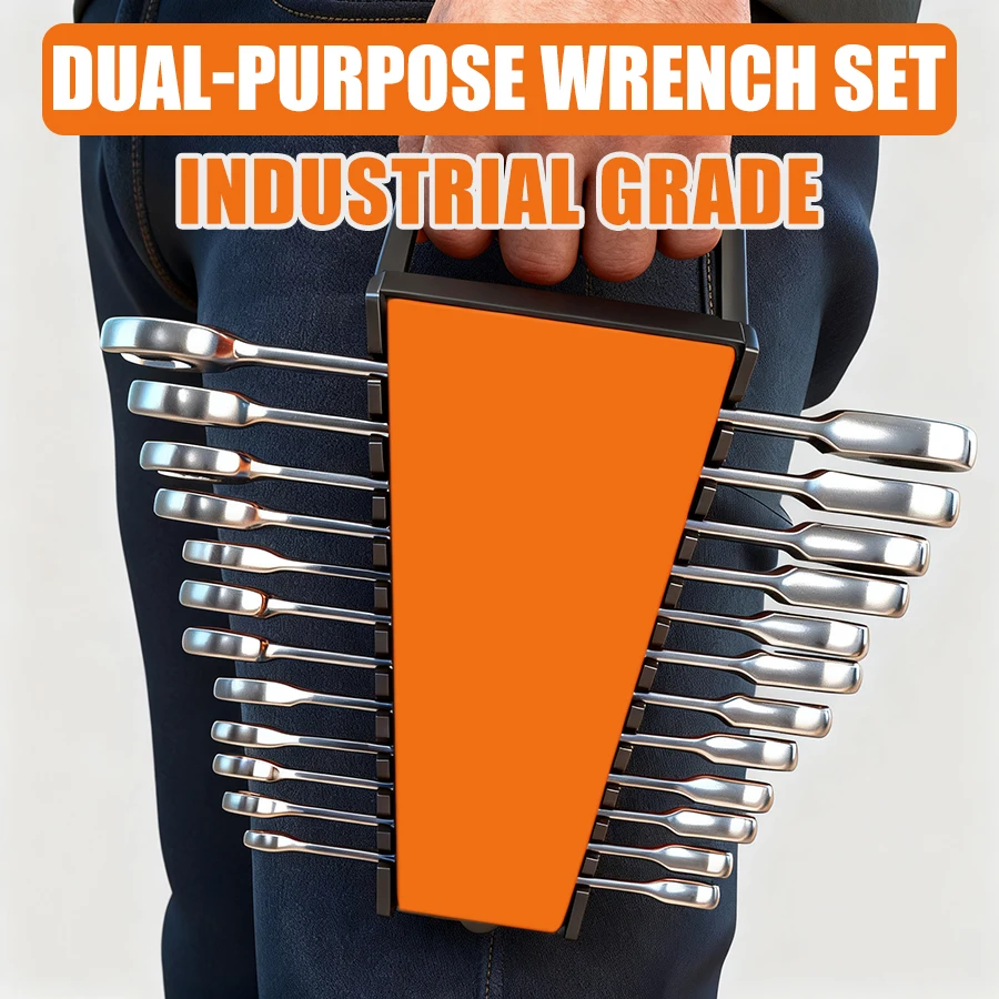 

12 Piece Set of 72 Tooth Fixed Wrenches Suitable for Daily Home Repair Car Maintenance Industrial Assembly Bicycle Maintenance H