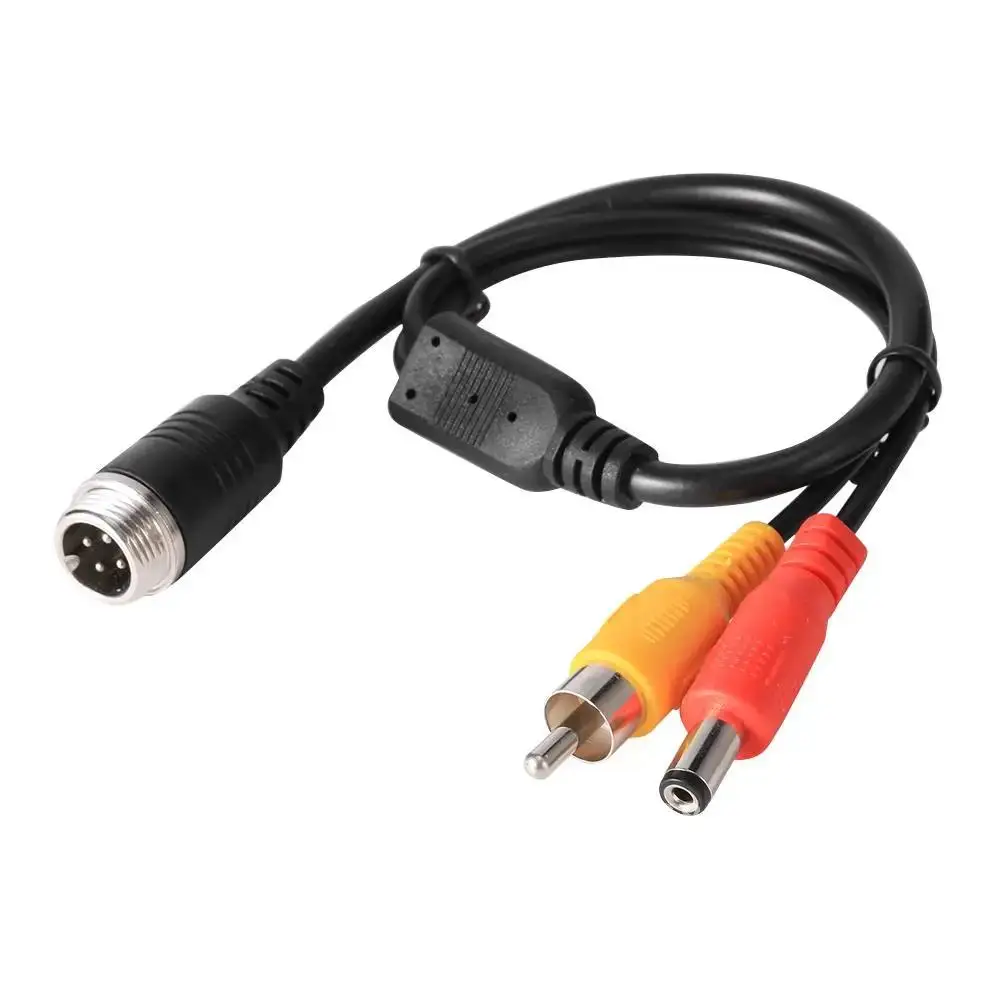 

Aviation Connector 4Pin to RCA Male DC Male Extension Cable Adapter Converter for CCTV Camera Security DVR