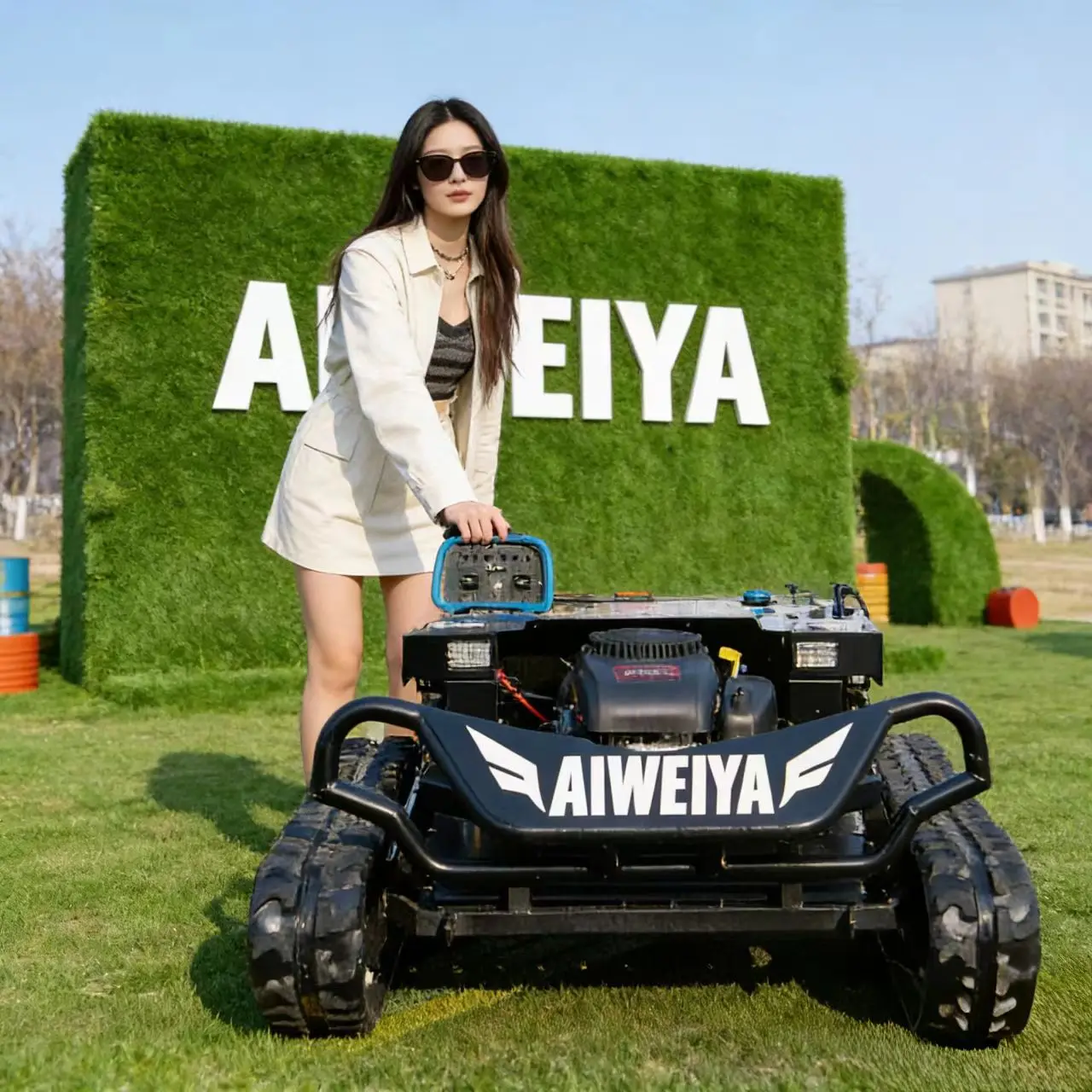 

Customized high-power torque all-terrain zero-rotation lawn mower, agricultural and forestry lawn mower