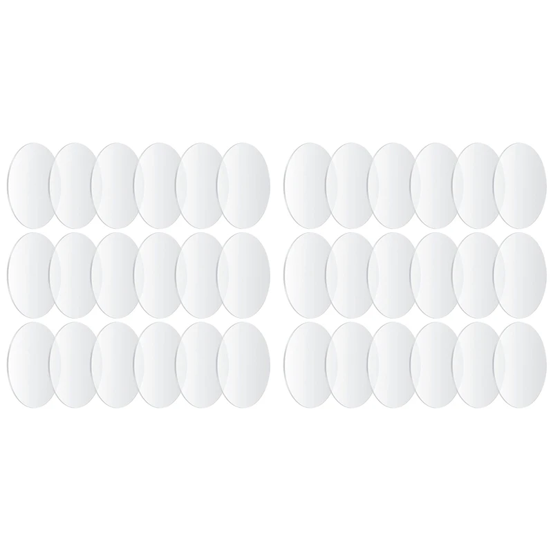 2X Clear Round Acrylic Sheets, 4 Inch Acrylic Circle Discs Boards Blanks Sheets Signs For Picture,Painting,DIY Crafts