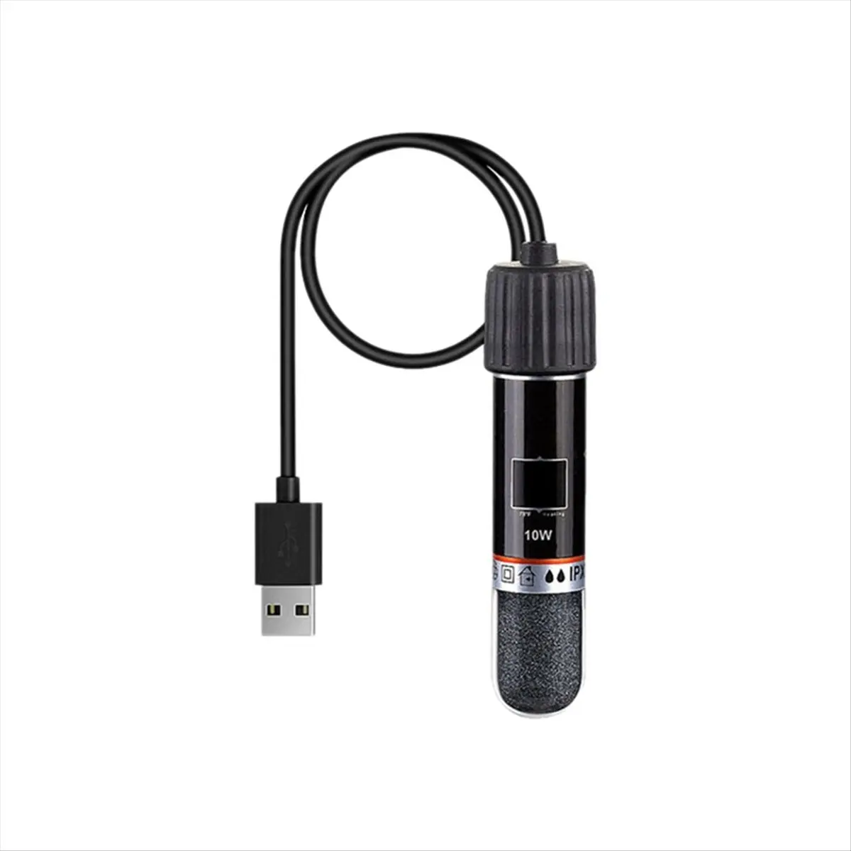 A64I USB Mini Aquarium Heating Rod for Fish Tank 26°C Constant Temperature Aquarium Heater Submersible Thermostat Heater 10W