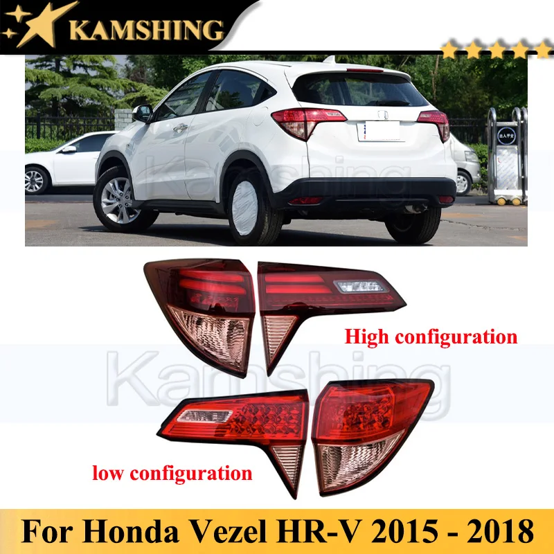 

Kamshing For Honda Vezel HR-V HRV 2015 - 2018 Rear Bumper Tail Light Lamp Taillights Taillamps Brake Light Stop Light Car Light